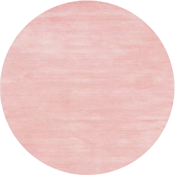 Square Machine Washable Contemporary Pastel Pink Rug, wshcon143