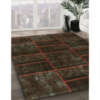 Contemporary Red Modern Rug, con1441