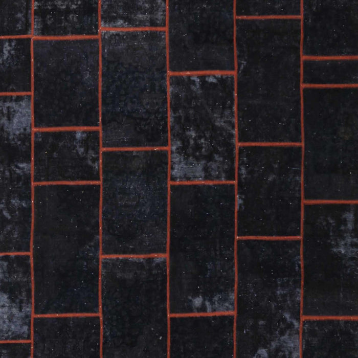 Contemporary Charcoal Black Modern Rug, con1445