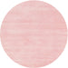 Sideview of Contemporary Pastel Pink Modern Rug, con144