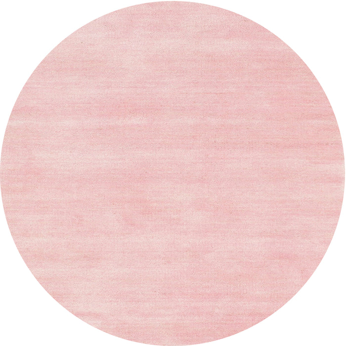 Square Machine Washable Contemporary Pastel Pink Rug, wshcon144