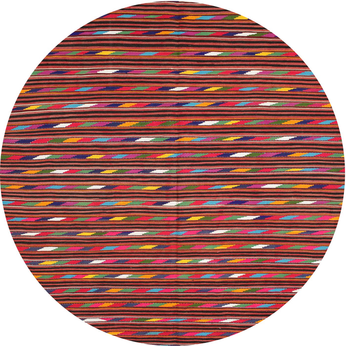 Square Machine Washable Contemporary Gold Brown Rug, wshcon145