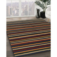 Contemporary Charcoal Black Modern Rug, con1460