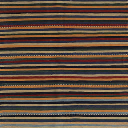 Square Contemporary Charcoal Black Modern Rug, con1460