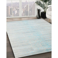 Contemporary Blue Modern Rug, con1465