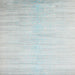 Sideview of Machine Washable Contemporary Gulf Blue Rug, wshcon1465