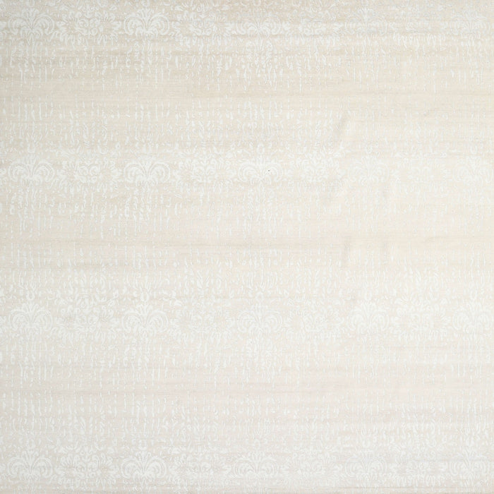 Sideview of Machine Washable Contemporary White Gold Rug, wshcon1466