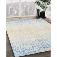 Contemporary Silver Gray Modern Rug, con1467