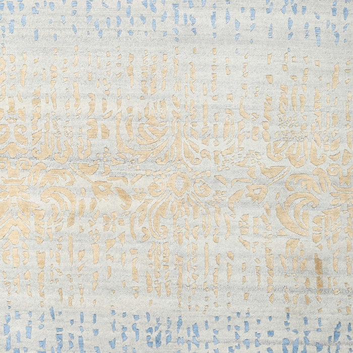 Machine Washable Contemporary Silver Gray Rug, wshcon1467