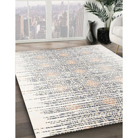 Contemporary Dark Gray Modern Rug, con1468