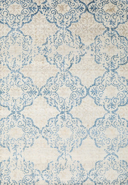 Contemporary White Gold Modern Rug, con1470