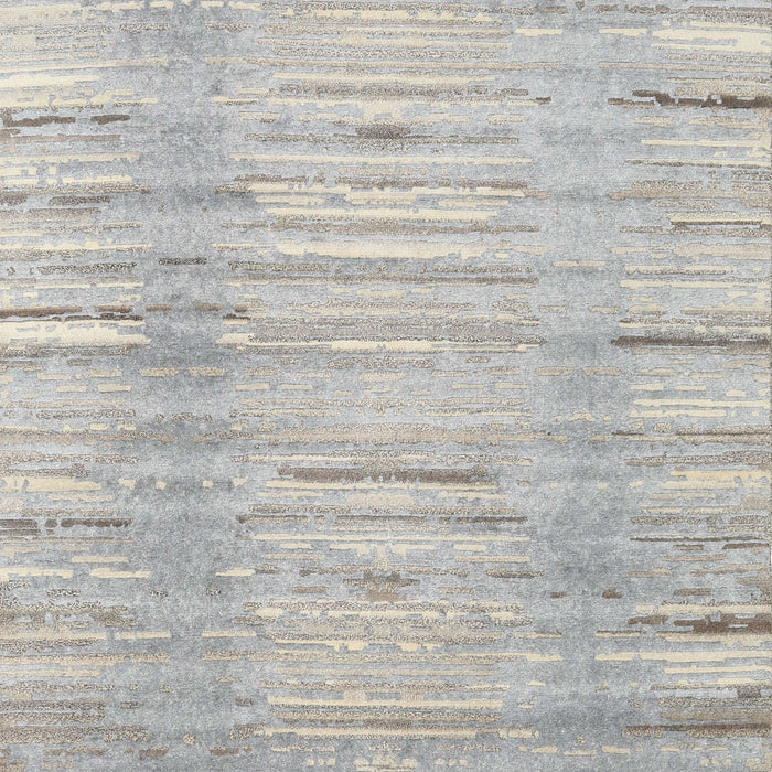 Contemporary Pale Silver Gray Modern Rug, con1473