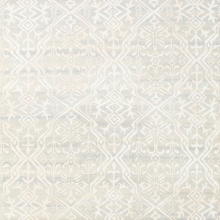 Contemporary Soft Ivory Beige Solid Rug, con1474