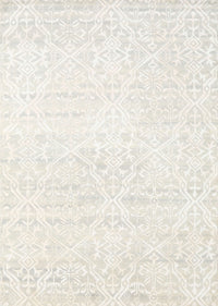 Machine Washable Contemporary Soft Ivory Beige Rug, wshcon1474