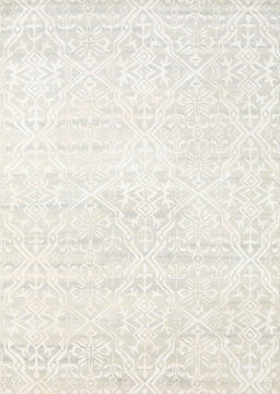 Machine Washable Contemporary Soft Ivory Beige Rug, wshcon1474