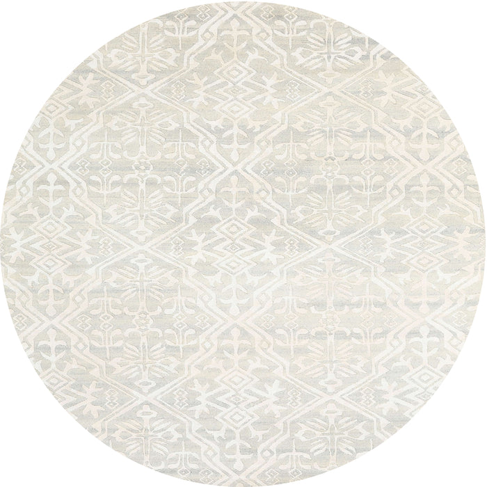 Square Machine Washable Contemporary Soft Ivory Beige Rug, wshcon1474