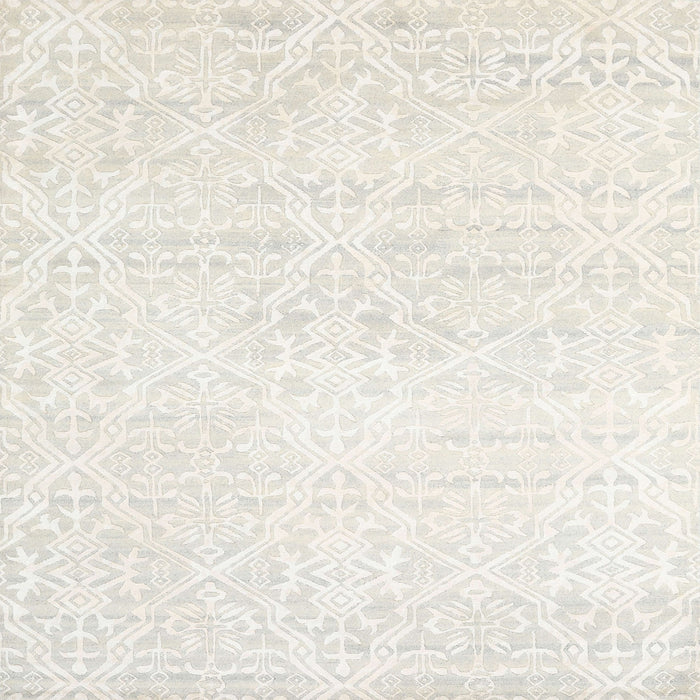Sideview of Machine Washable Contemporary Soft Ivory Beige Rug, wshcon1474