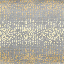 Square Contemporary Tan Brown Modern Rug, con1477