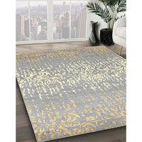 Contemporary Tan Brown Modern Rug, con1477