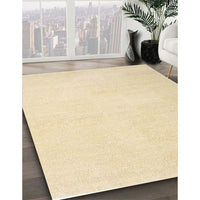 Contemporary Khaki Gold Solid Rug, con1478