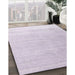 Machine Washable Contemporary Periwinkle Pink Rug in a Family Room, wshcon1479