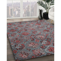 Contemporary Chestnut Brown Modern Rug, con1480