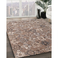 Contemporary Light French Beige Brown Modern Rug, con1481