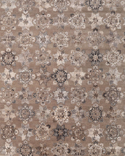 Contemporary Light French Beige Brown Modern Rug, con1481
