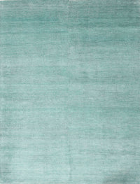 Machine Washable Contemporary Tiffany Blue Rug, wshcon1482