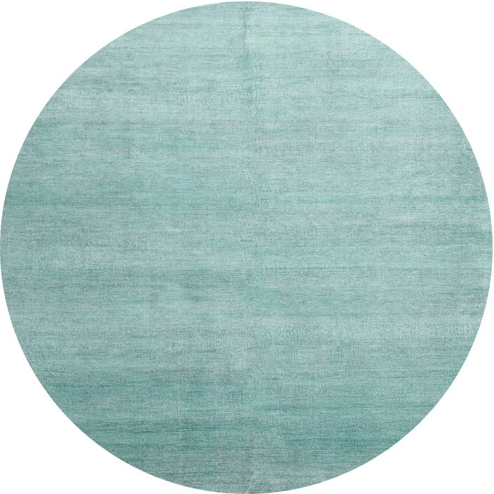 Sideview of Contemporary Tiffany Blue Modern Rug, con1482