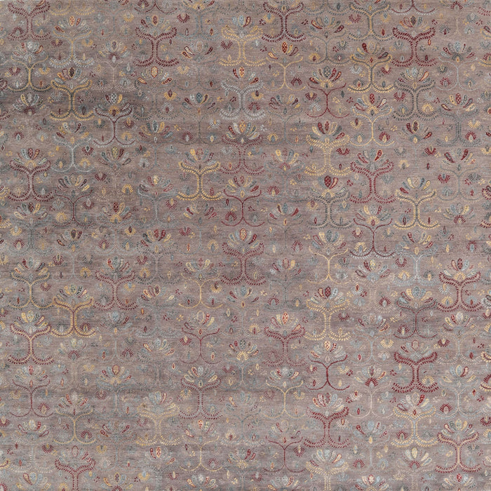 Sideview of Machine Washable Contemporary Rosy Brown Pink Rug, wshcon1483