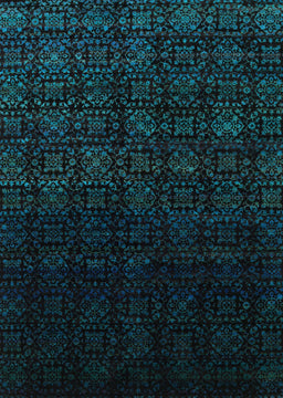 Machine Washable Contemporary Black Rug, wshcon1484