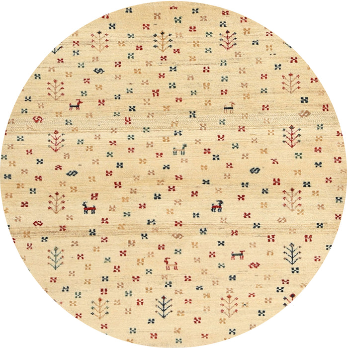 Square Machine Washable Contemporary Brown Gold Rug, wshcon1486