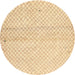 Sideview of Contemporary Sand Brown Solid Rug, con1487