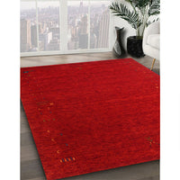 Contemporary Red Modern Rug, con148