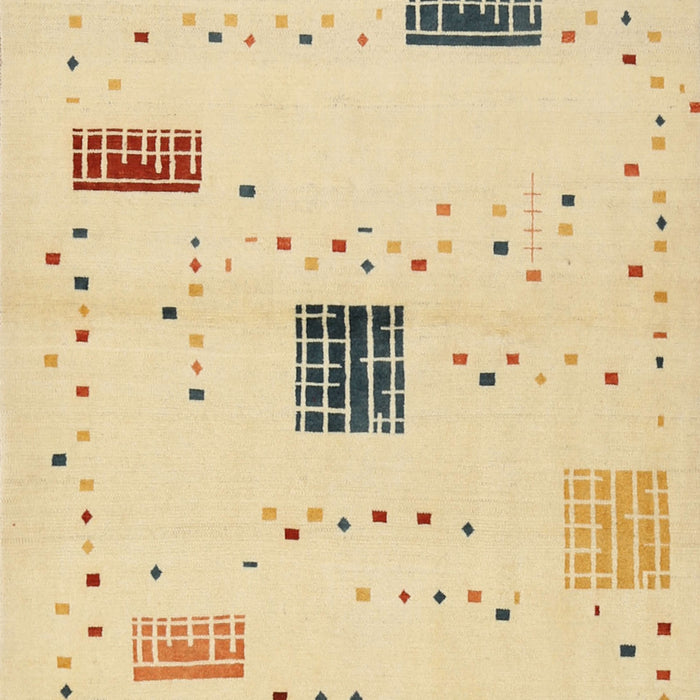 Contemporary Brown Gold Solid Rug, con1495