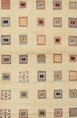 Contemporary Brown Gold Solid Rug, con1496