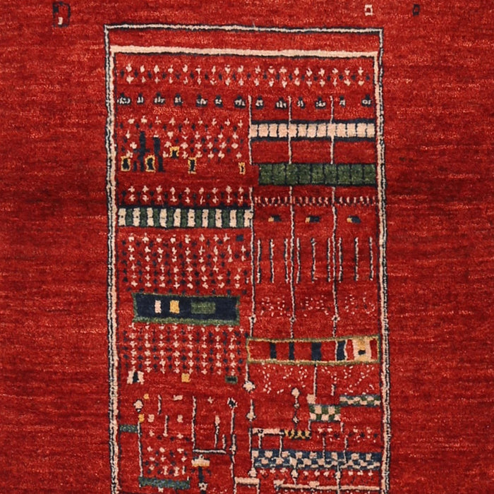 Contemporary Red Modern Rug, con1499