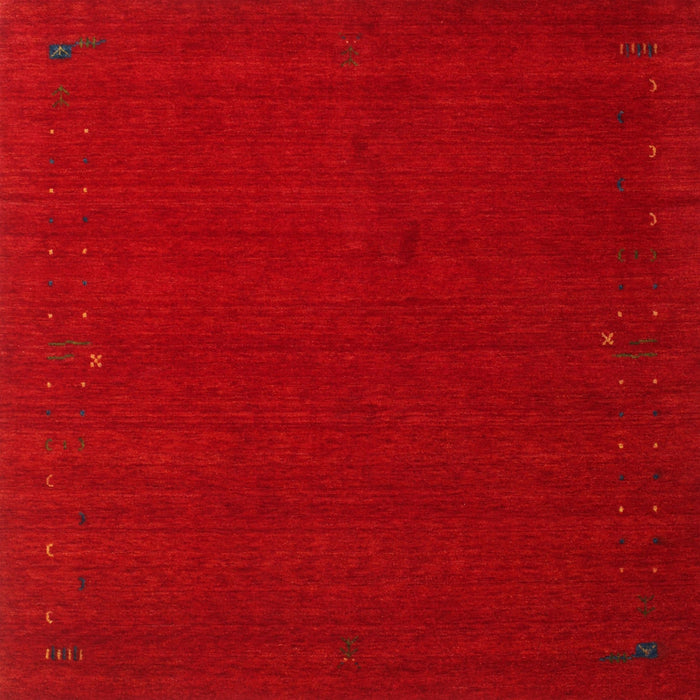 Sideview of Machine Washable Contemporary Brown Red Rug, wshcon149