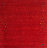 Machine Washable Contemporary Brown Red Rug, wshcon149