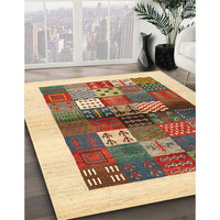 Contemporary Sienna Brown Modern Rug, con1500