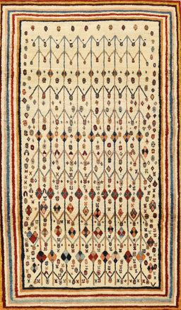 Machine Washable Contemporary Brown Gold Rug, wshcon1502