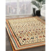 Machine Washable Contemporary Brown Gold Rug in a Family Room, wshcon1502