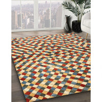 Contemporary Chestnut Brown Modern Rug, con1505