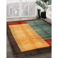 Contemporary Caramel Brown Modern Rug, con1508