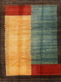 Contemporary Caramel Brown Modern Rug, con1508
