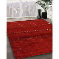 Contemporary Red Modern Rug, con1511