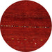 Sideview of Contemporary Red Modern Rug, con1511