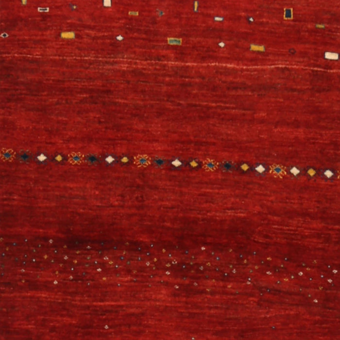 Machine Washable Contemporary Red Rug, wshcon1511