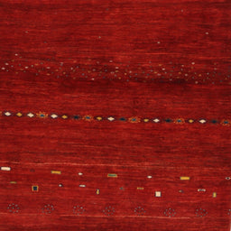 Sideview of Machine Washable Contemporary Red Rug, wshcon1511